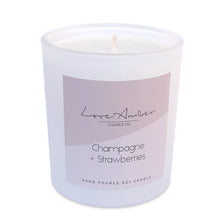 Load image into Gallery viewer, champagne-strawberries-soy-candle